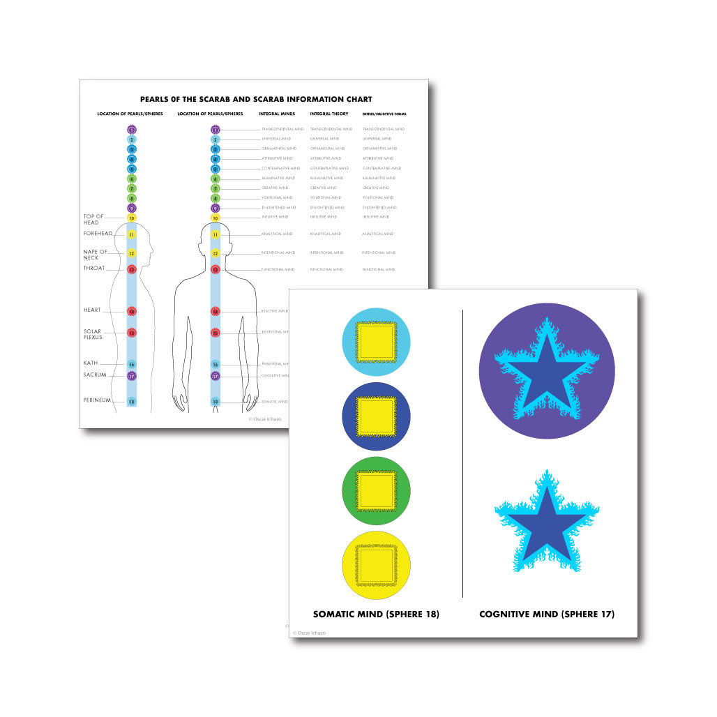 The Pearls of the Scarab & Chart/Somatic & Cognitive Mind™ yantra