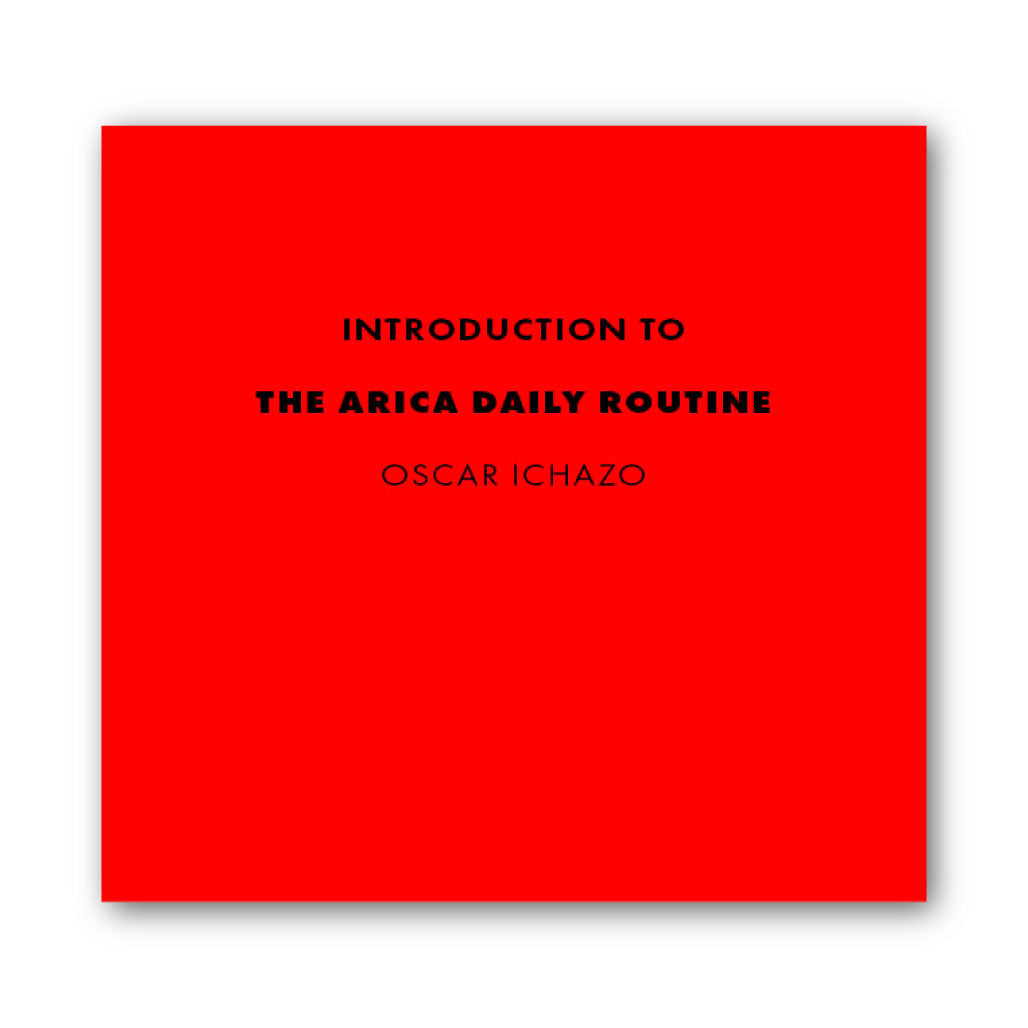 Cover for "Introduction to The Arica Daily Routine" by Oscar Ichazo
