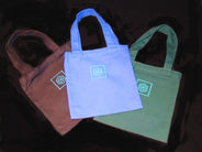 Yantra Tote Bag with embroidered Universal Logos - holds 12+