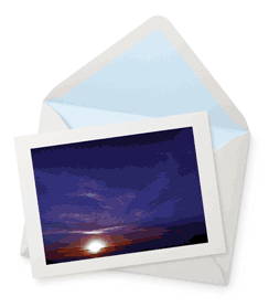 Violet Hour Arising Greeting Card - 5½" x 4¼"