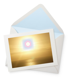 Symbol of GoldenLight Greeting Card - 5½" x 4¼"