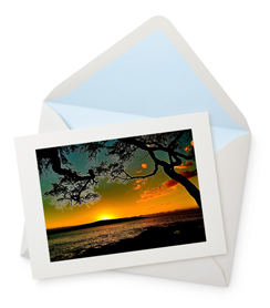 Makenas Last Light Greeting Card - 5½" x 4¼"